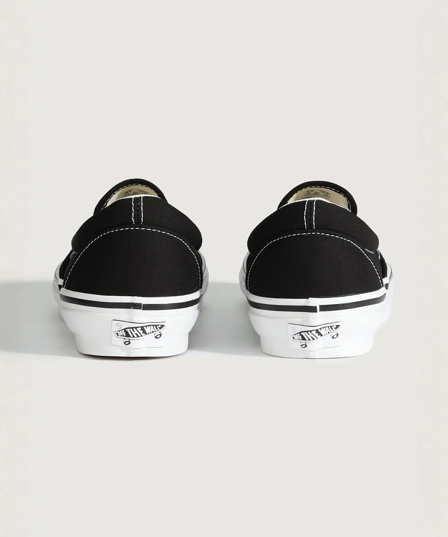 Унисекс слипоны VANS PREMIUM LX Classic Slip-On 98 чёрные с белым — фото 4