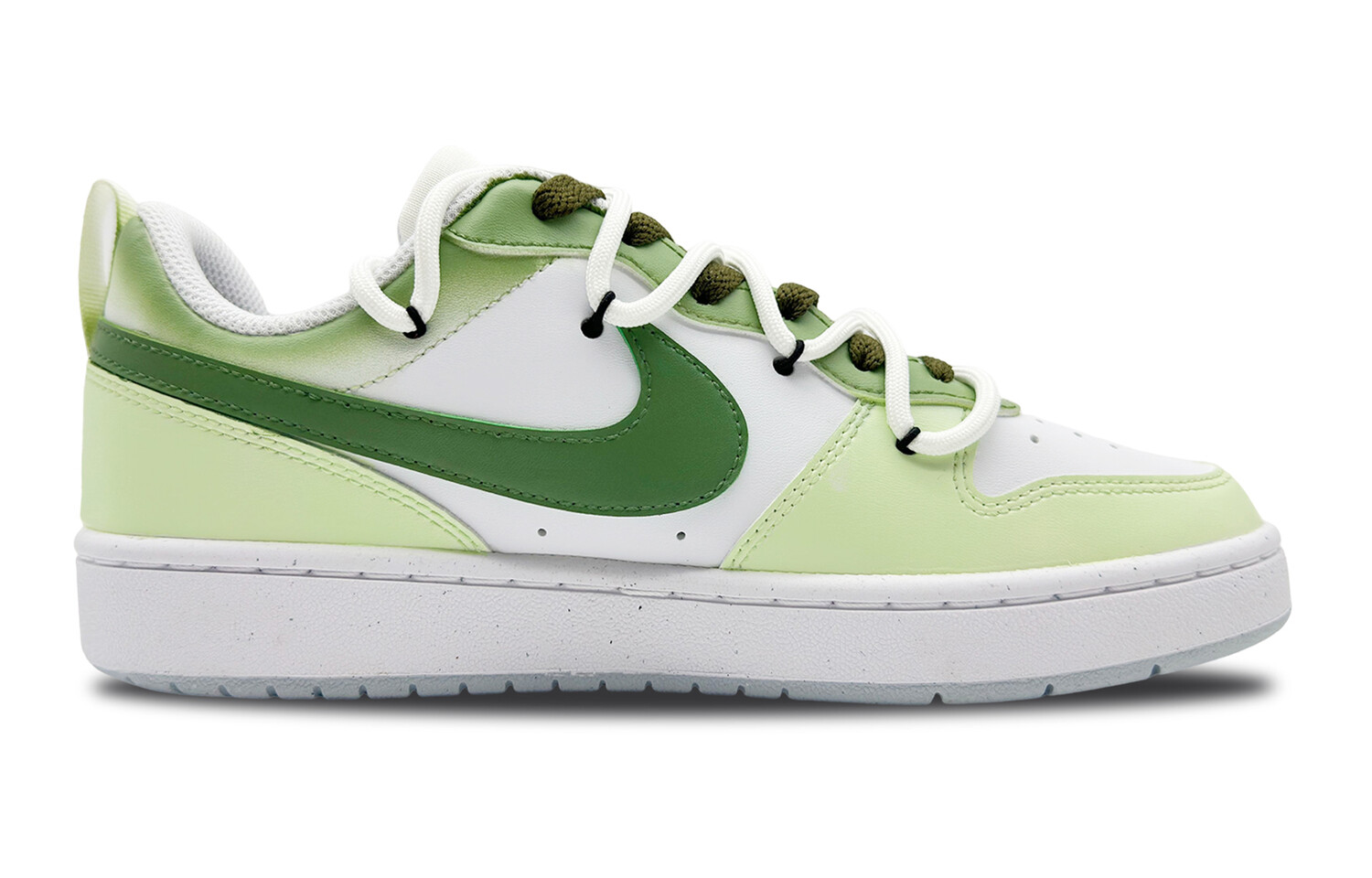 

Детские кроссовки для скейтбординга Court Borough GS Low-top, белые/зеленые/голубые Nike, белый