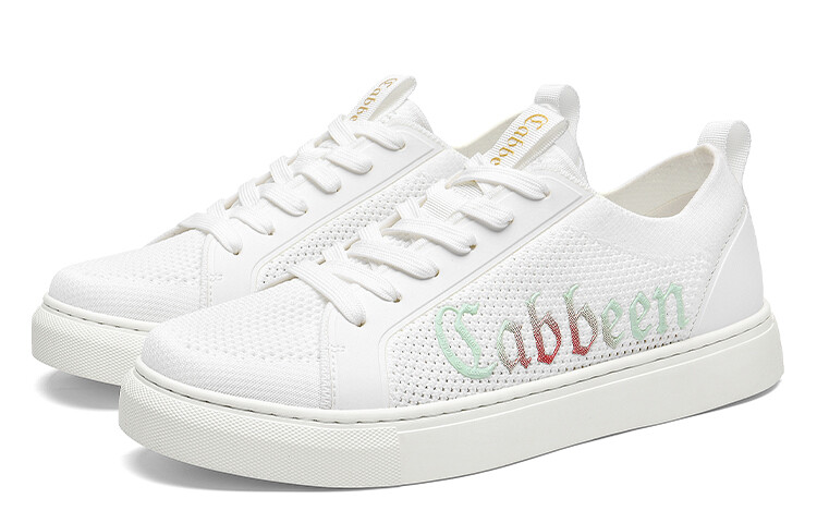 Кеды Cabbeen Skateboard Shoes Men Low-Top, белый — фото 2