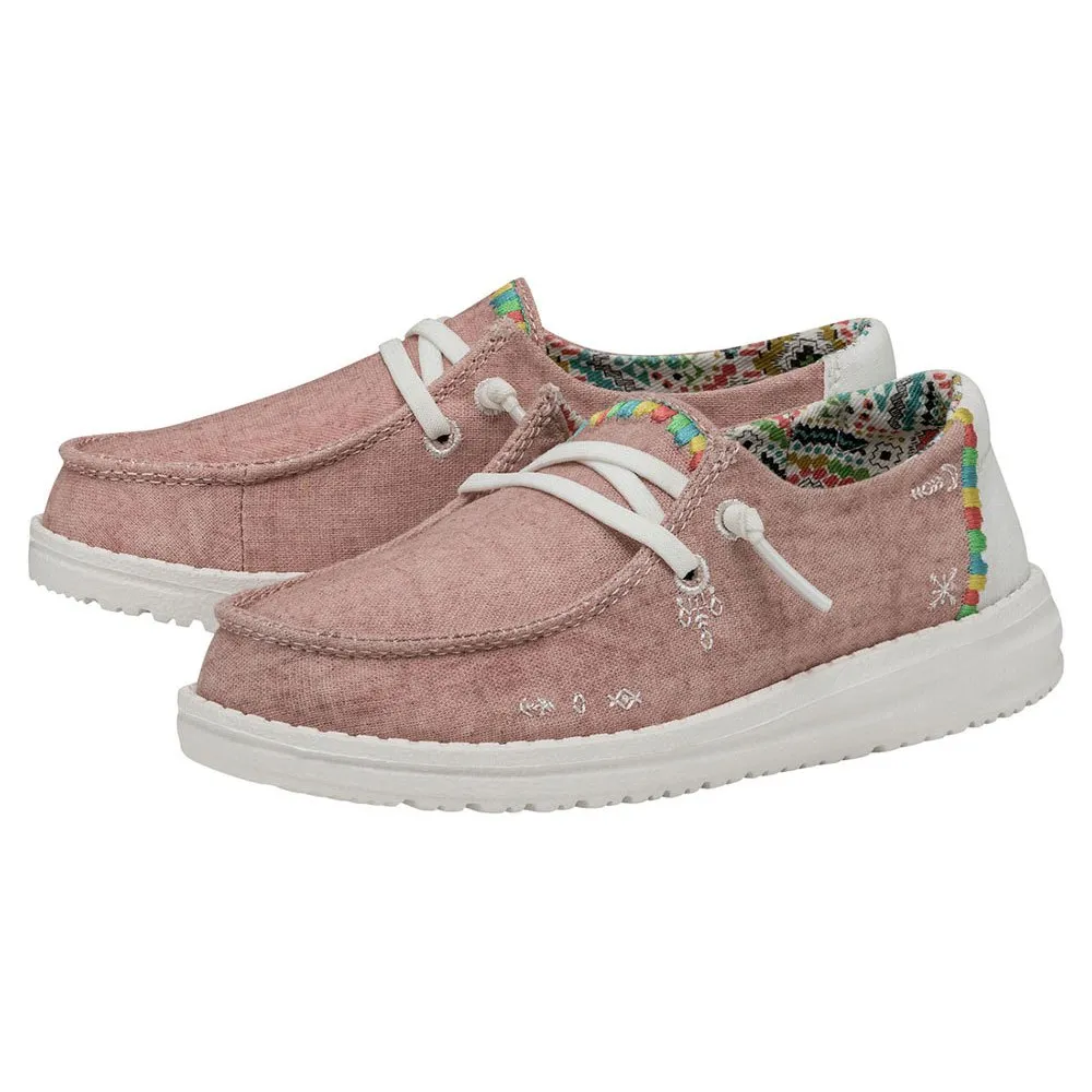 

Hey Dude Wendy Boho boat shoes, розовый