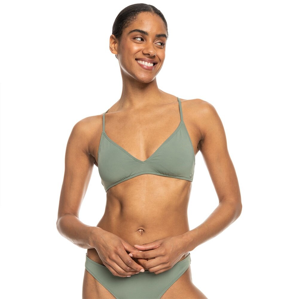

Топ бикини Roxy Side Beach Classics Athletic Triangle, зеленый