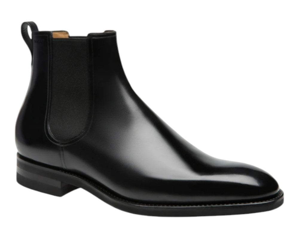 

Bally Scavone 6193764 Мужские черные блестящие кожаные ботинки из телячьей кожи