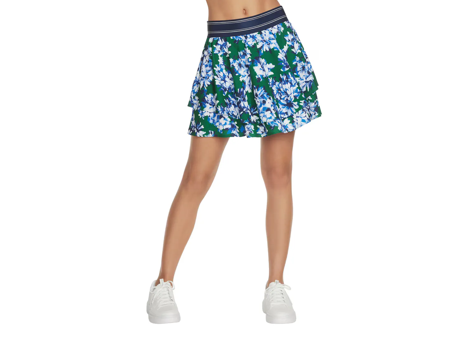 

Спортивная многослойная женская юбка Skechers, цвет multicolorfloralprint
