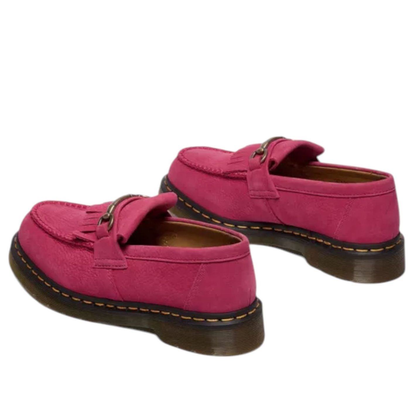 Лоферы Dr. Martens Adrian Snaffle Milled Nubuck, цвет «Фуксия» — фото 3