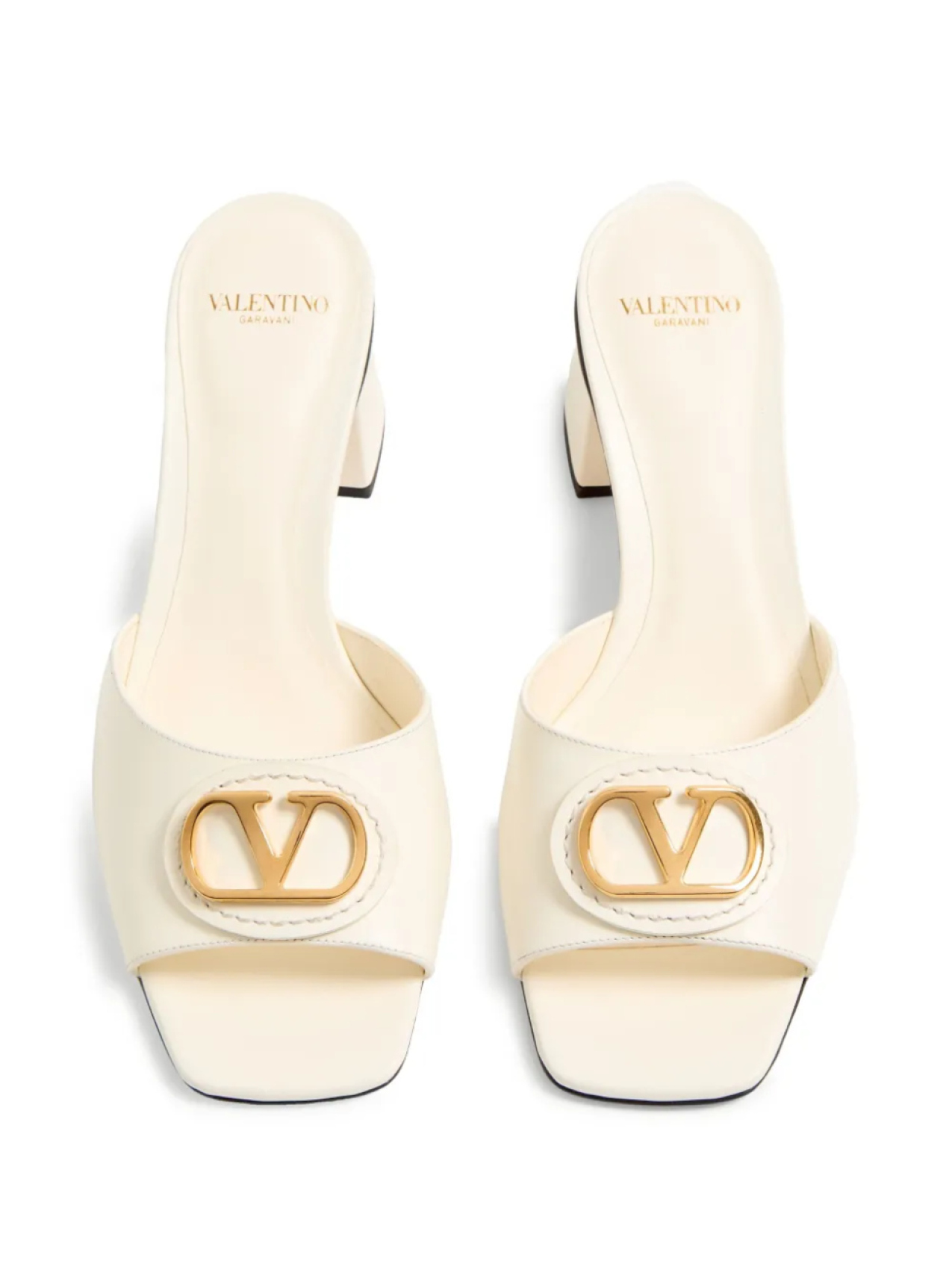 Сандалии Valentino Garavani VLOGO SIGNATURE ИЗ ТЕЛЯЧЬЕЙ КОЖИ 60ММ, белый — фото 4