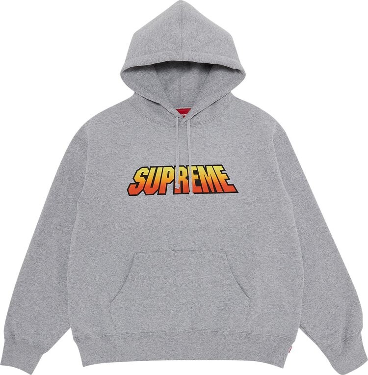 

Толстовка Supreme Gradient Hooded 'Heather Grey', серый