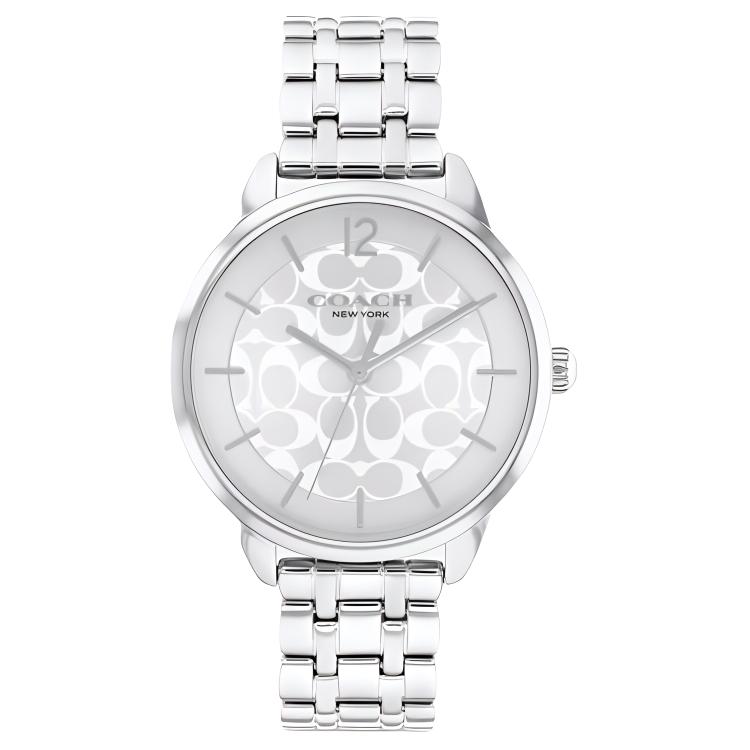 

COACH Часы Wrist Watch Quartz Movement Stainless Steel Strap 34mm White Dial Women's Watch, White Dial