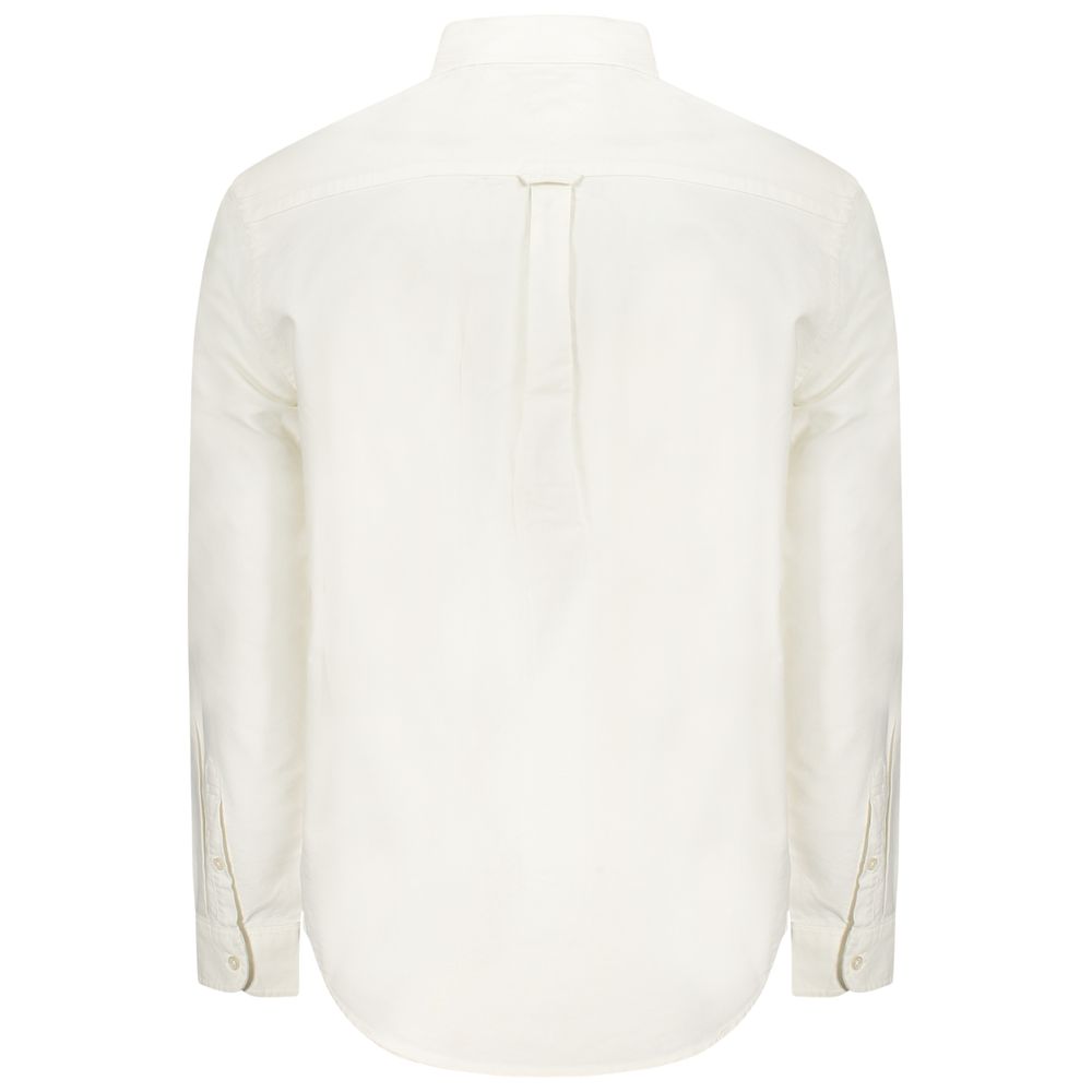 Белая хлопковая мужская рубашка Tommy Hilfiger, White — фото 2