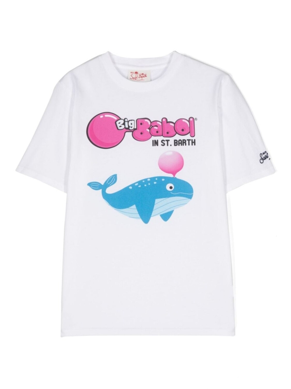 

MC2 Saint Barth Kids футболка с принтом из коллаборации с Big Babol, белый