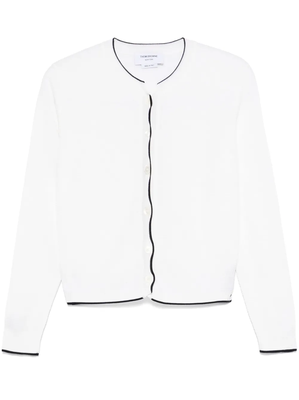 

Кардиган с полосками 4-Bar THOM BROWNE, белый