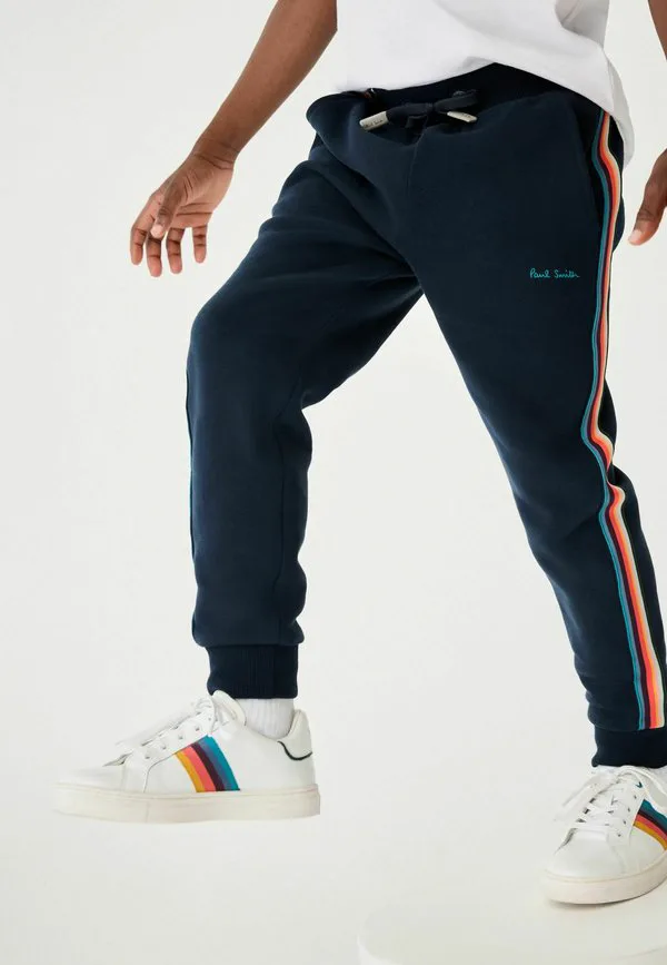 Спортивные брюки в полоску от artist stripe, стандартного кроя. Paul Smith Junior, Navy — фото 3