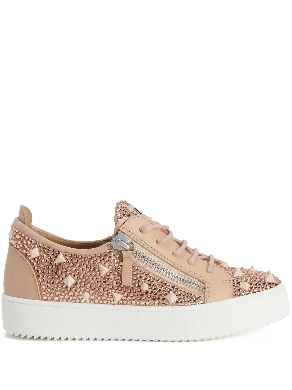 Кеды Gail с заклепками Giuseppe Zanotti, розовый