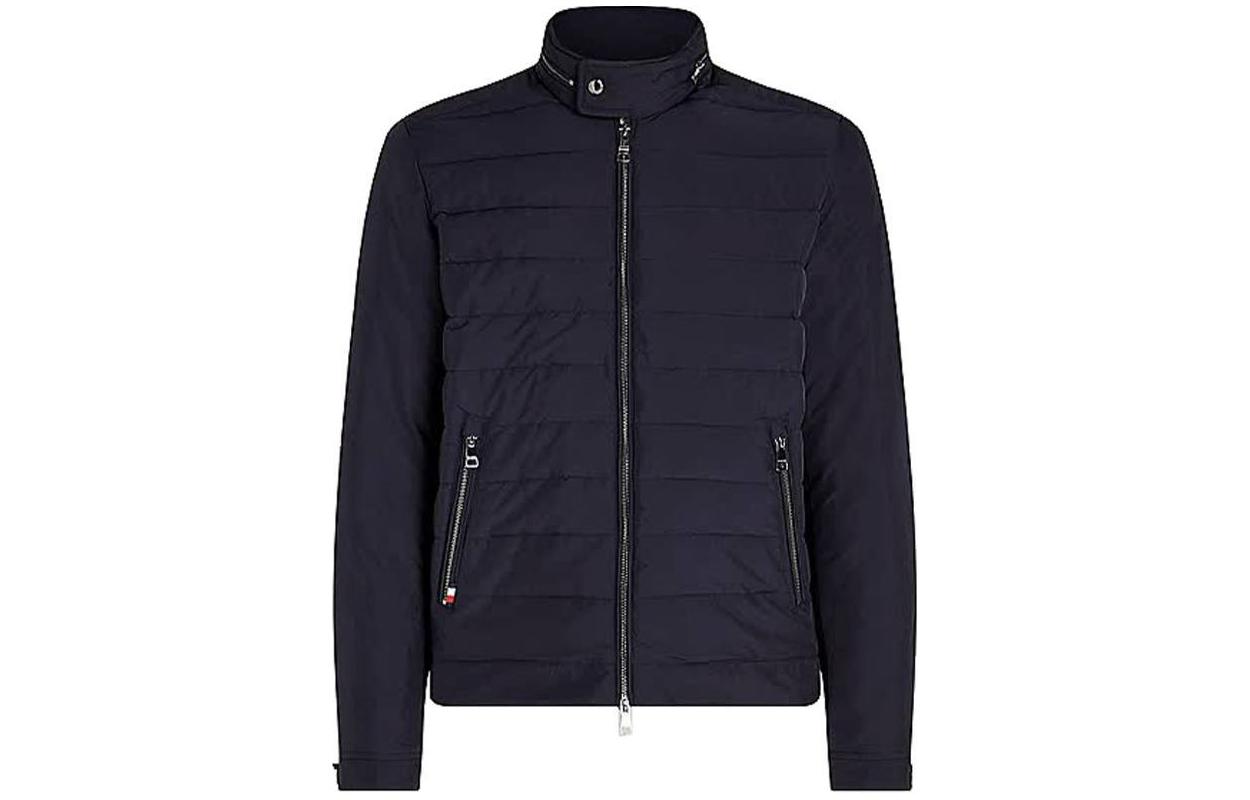 Tommy Hilfiger Куртка стеганая с воротником стойкой, Marine Blue — фото 2