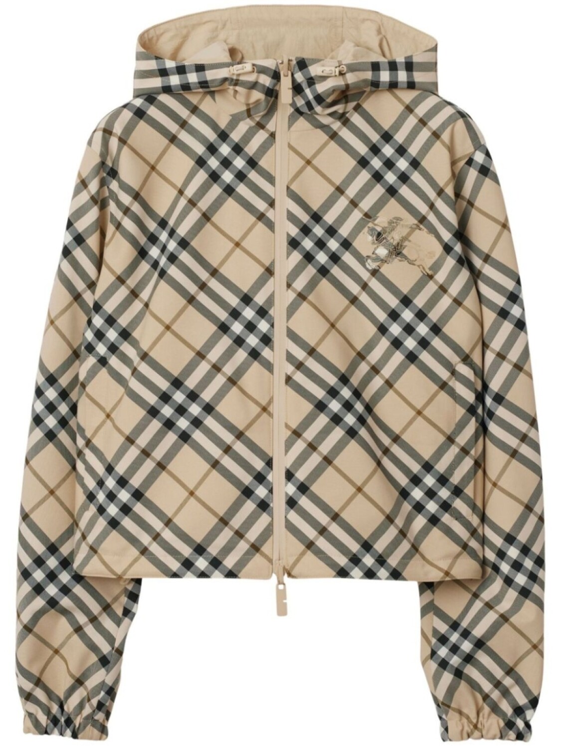 

Burberry двусторонняя куртка в клетку Vintage Check, нейтральный цвет