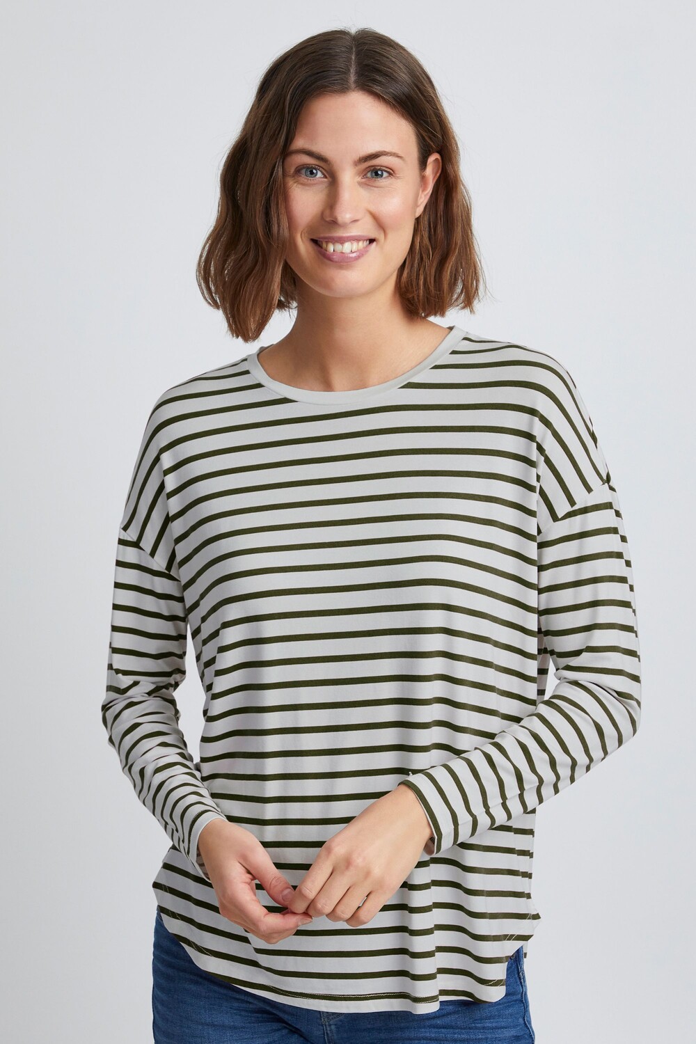 

Рубашка Fransa Sweatshirt FREMFLORAL 3 T Shirt 20610262, зеленый