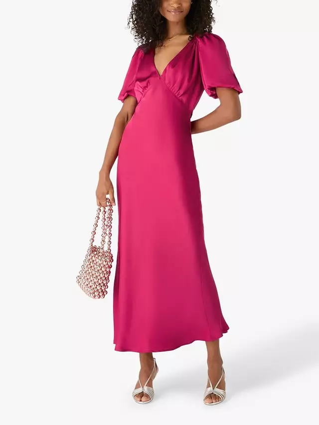 

Платье OMNES Rosie Puff Sleeve, цвет magenta