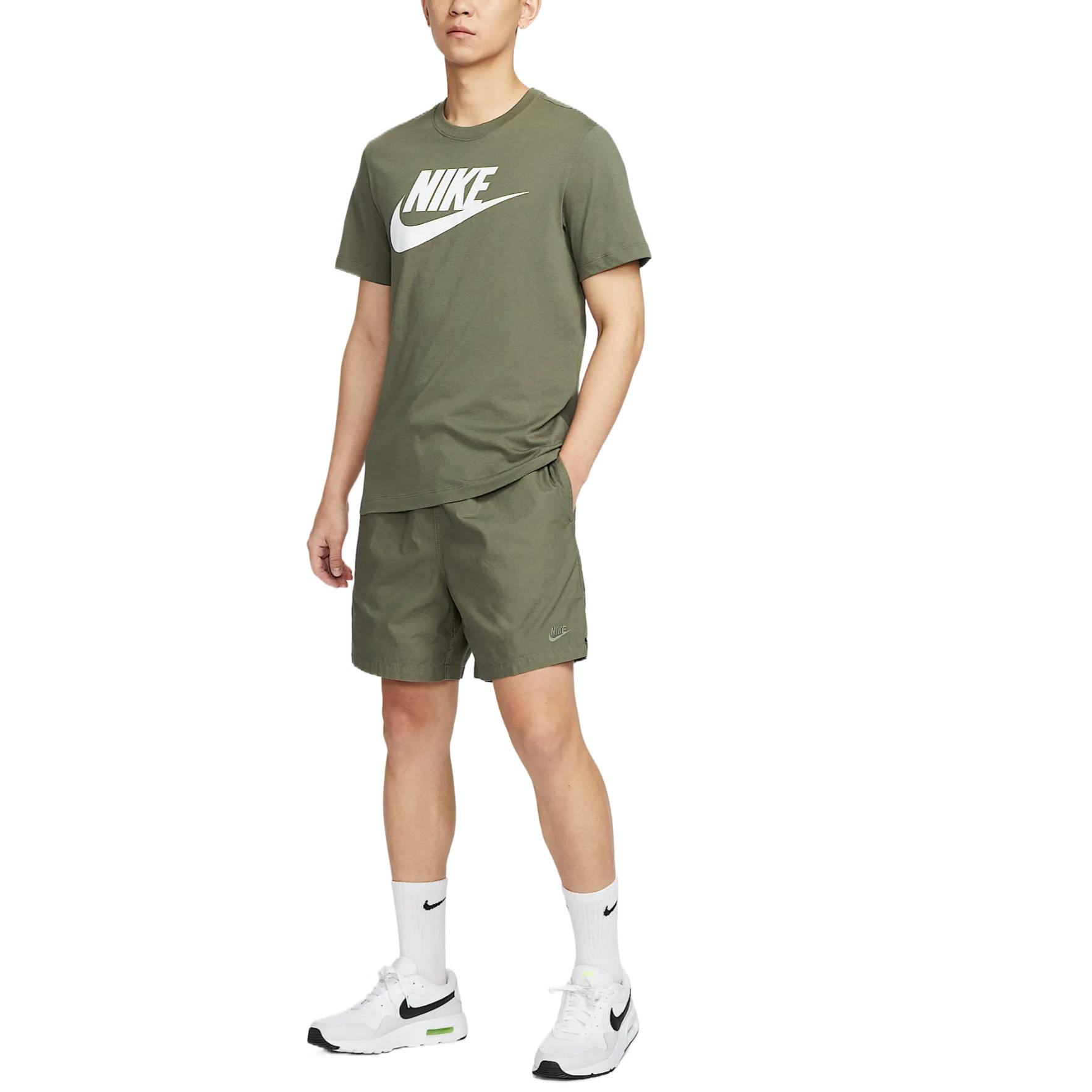 Nike Повседневные шорты Club Casual, мужские, размер M, цвет Olive Green — фото 3