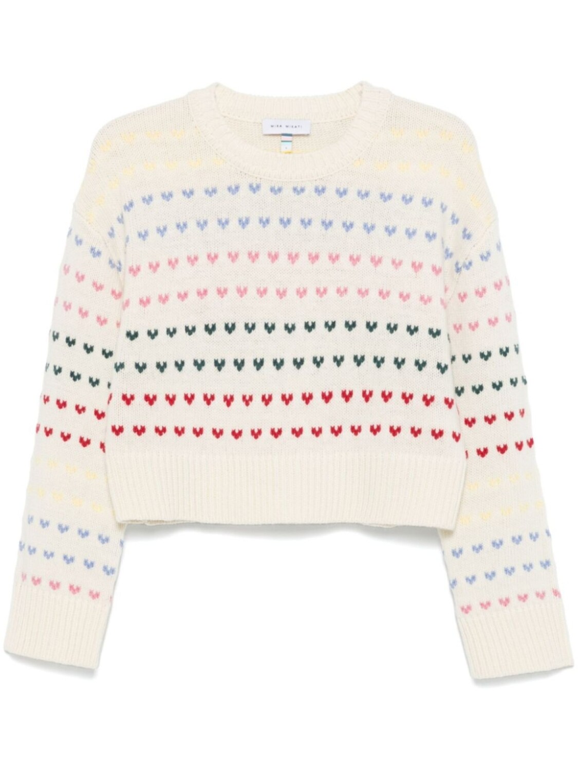 

Свитер вязки интарсия Mira Mikati, белый