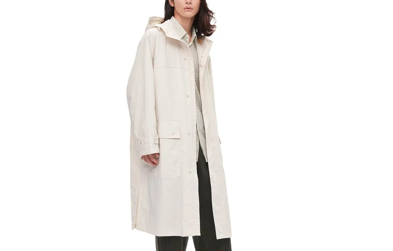 

UNIQLO SS23 Тренч унисекс светло-бежевый