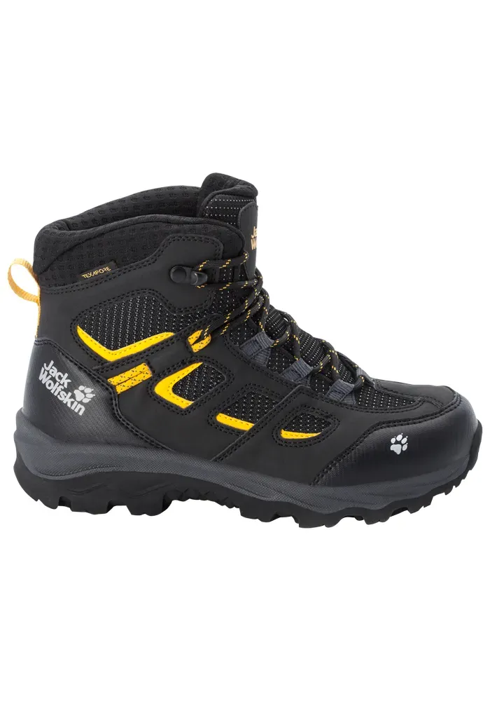 

Кроссовки Jack Wolfskin "VOJO TEXAPORE MID K", цвет Black-Burly-Yellow