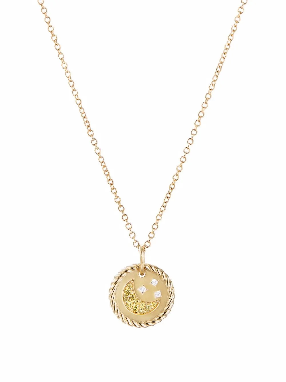 

Колье Cable Collectibles Moon and Stars из желтого золота с бриллиантами и сапфирами David Yurman, золотой