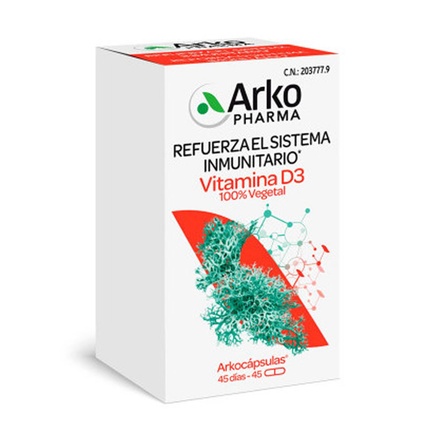 

Arkocaps Витамин D3 100 на растительной основе 45 капсул Arkopharma