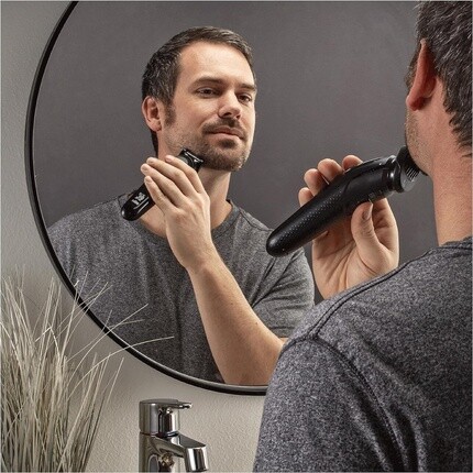 King C. Men's Perfect Style Beard Kit Подарочный набор с триммером и средством для мытья бороды и лица Gillette — фото 2