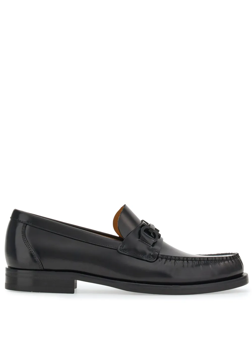 

Лоферы с декором Gancini Ferragamo, черный