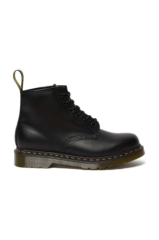 Ботинки кожаные Dr. Martens 101 Yellow Stitch, черный