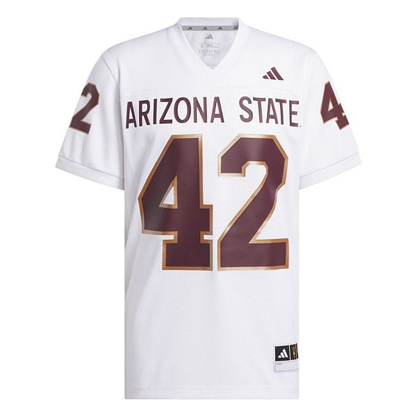 Футболка Arizona State Sun Devils Pat Tillman #42 белая Adidas — фото 3