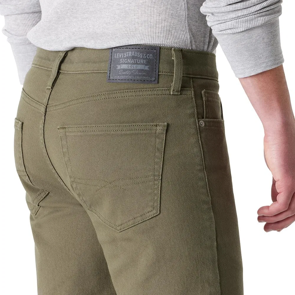 Джинсы Levi Strauss Signature Gold, оливковая ночь — фото 4