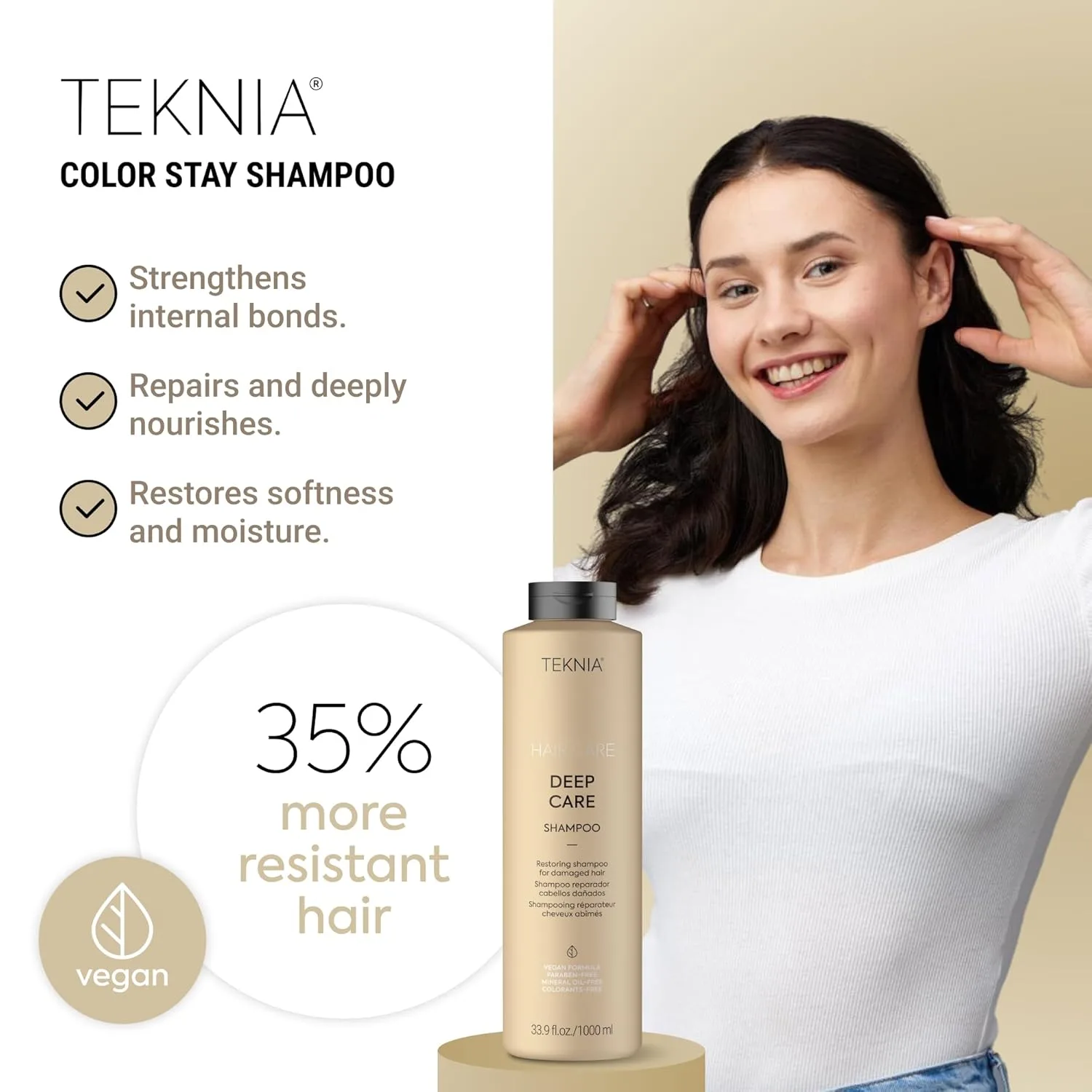 Шампунь Lakmé Teknia Deep Care, восстанавливающий шампунь для поврежденных волос. 1000 мл (.) — фото 2