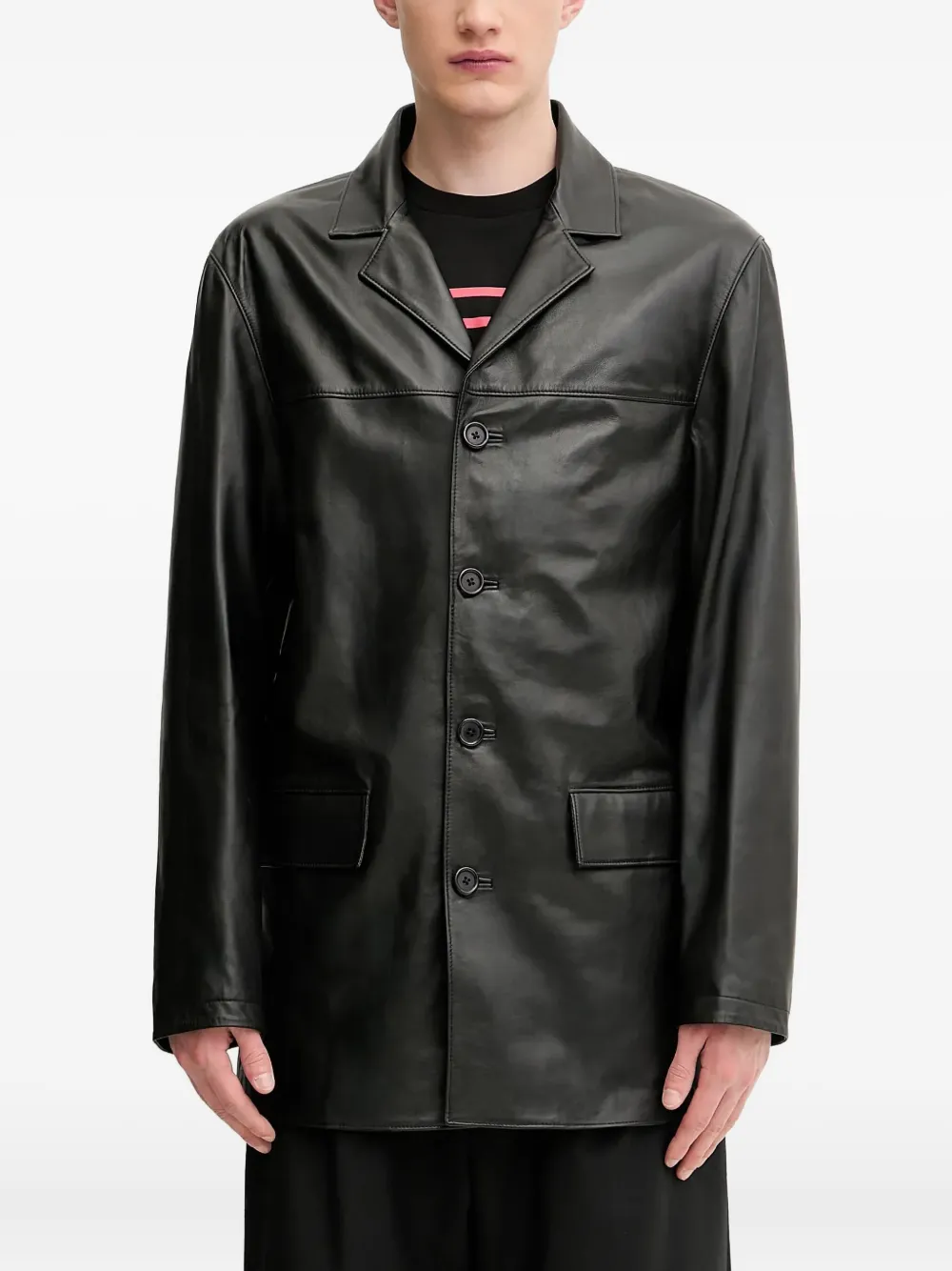 

Кожаная куртка на пуговицах 1017 ALYX 9SM, черный