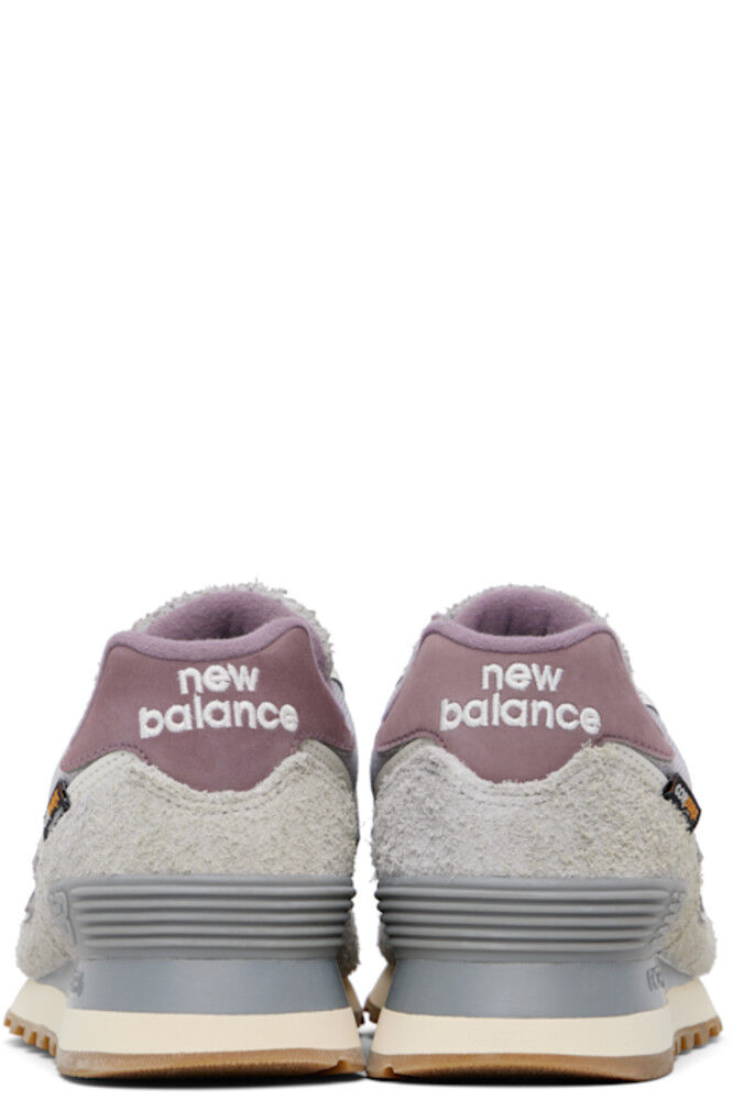 Серые и фиолетовые кроссовки 574 New Balance — фото 2