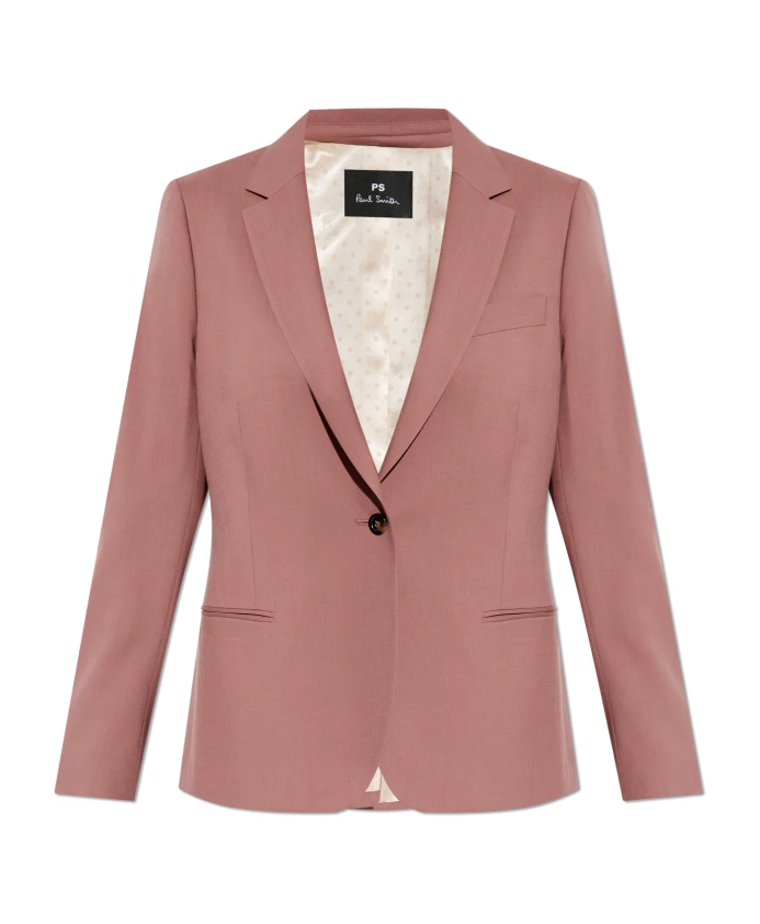 

Шерстяной пиджак Ps By Paul Smith, розовый
