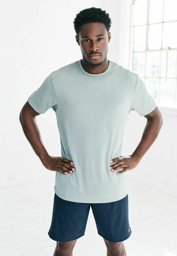 Спортивная базовая футболка стандартного кроя Next, Sage Green