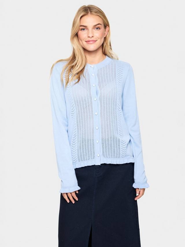 

Кардиган ilona pointelle Saint Tropez, цвет Chambray Blue