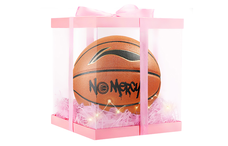 

LINING Коллекция CBA баскетбольный мяч PU коричневый размер 7 тренировочный соревновательный