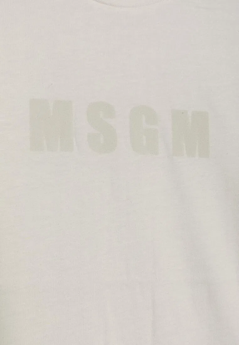 Футболка, хлопок, для детей Msgm, белый — фото 2