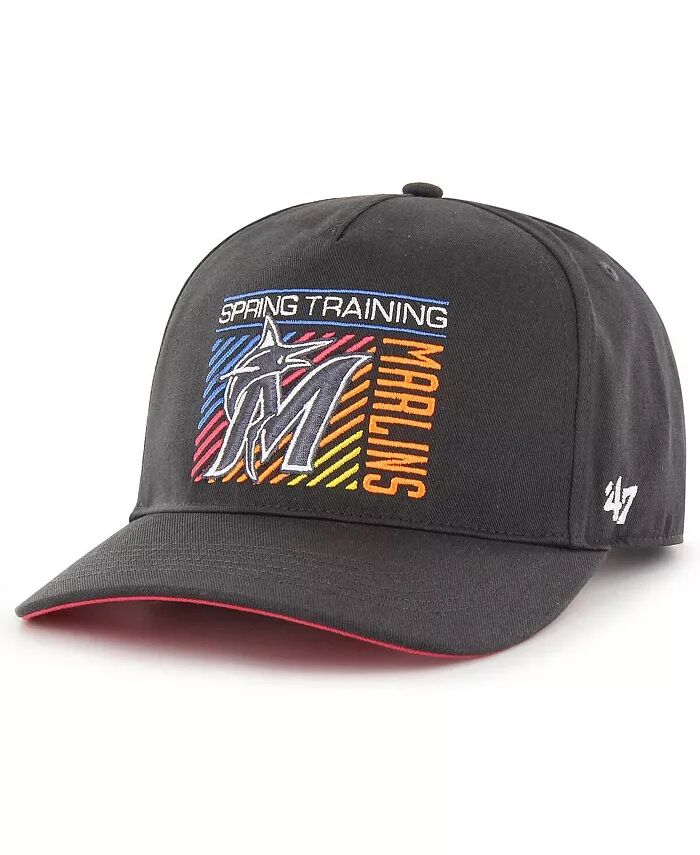 

Мужская темно-серая кепка Snapback Miami Marlins 2023 Spring Training Reflex Hitch Snapback '47 Brand, серый