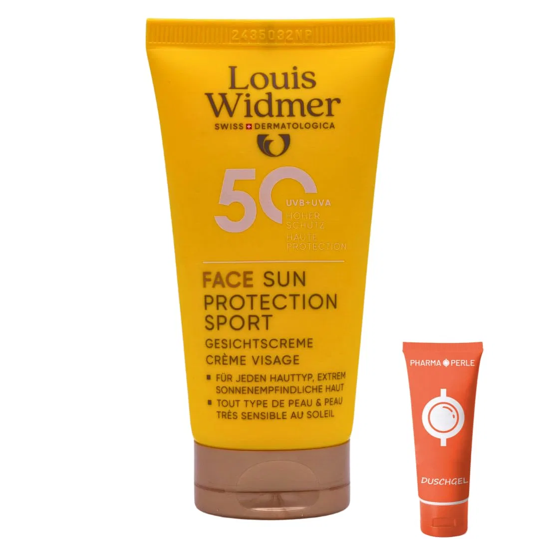Солнцезащитная эмульсия для лица Louis Widmer Face Sun Protection Sport 50, 50 мл Pharma Perle — фото 2