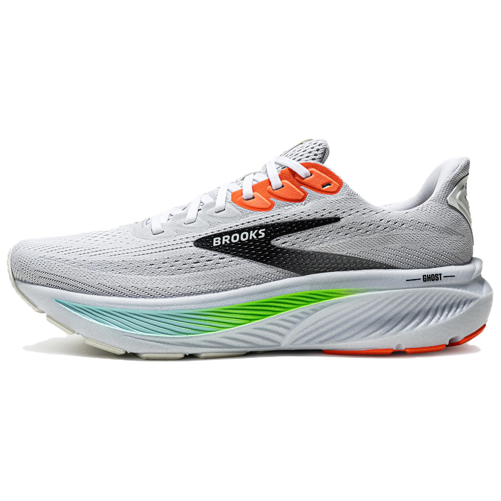 

Кроссовки для бега Ghost 17 Balance Low Top, мужские, серые Brooks, Gray/White/Green