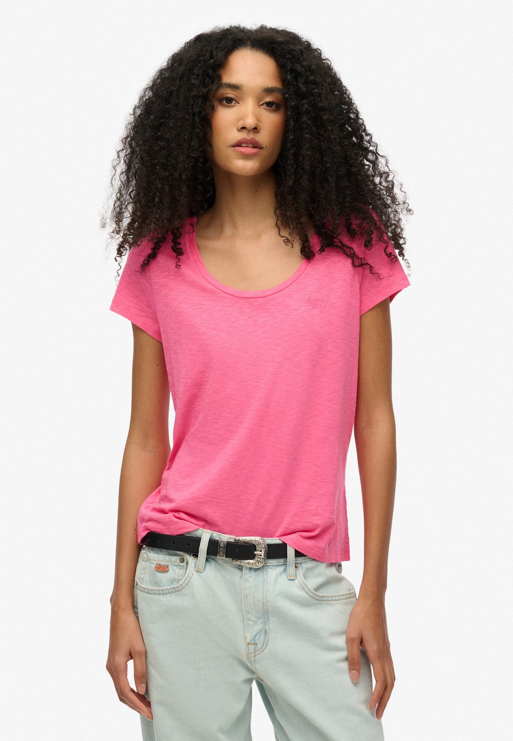 

Футболка с принтом SCOOP NECK Superdry, розовый