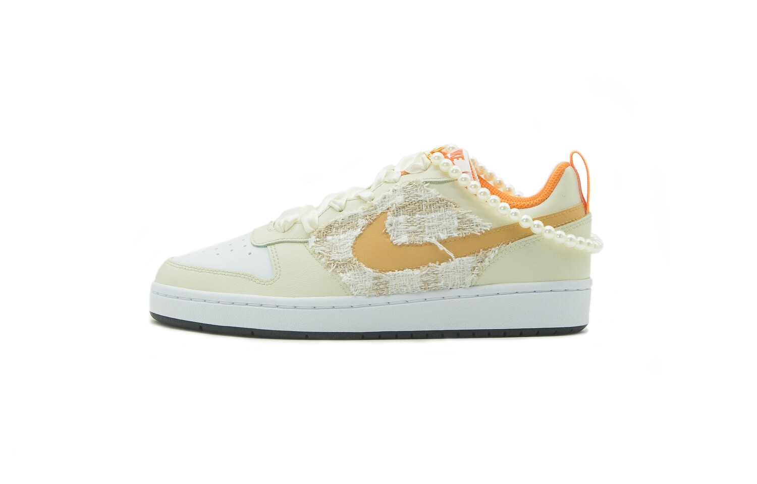 

Кроссовки Nike Court Borough Skateboarding Shoes Women's Low-top Beige, цвет Off White