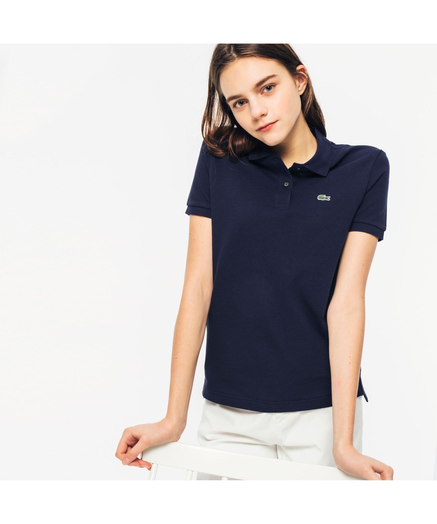 Поло-рубашка LACOSTE Navy из хлопкового пике