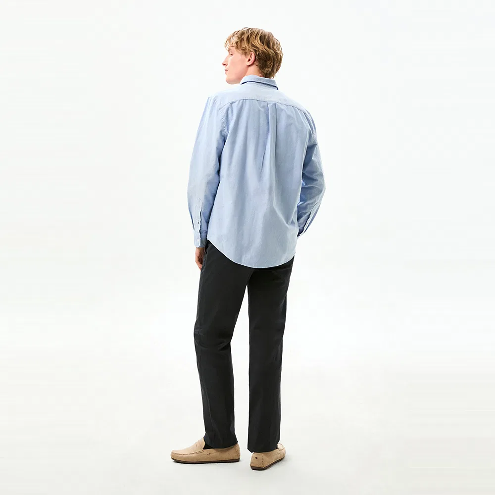 Мужская оксфордская рубашка Heritage Regular Fit небесно-голубая от Tommy Hilfiger — фото 3