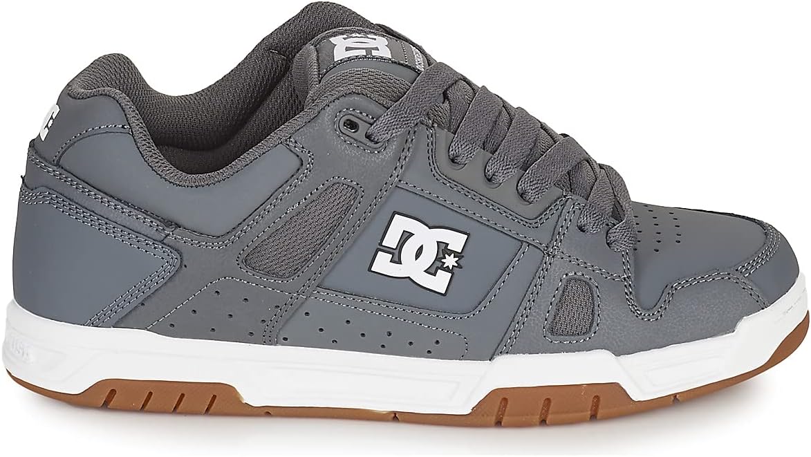 Мужские кеды DC Stag низкие для скейта DC Shoes, серый — фото 3