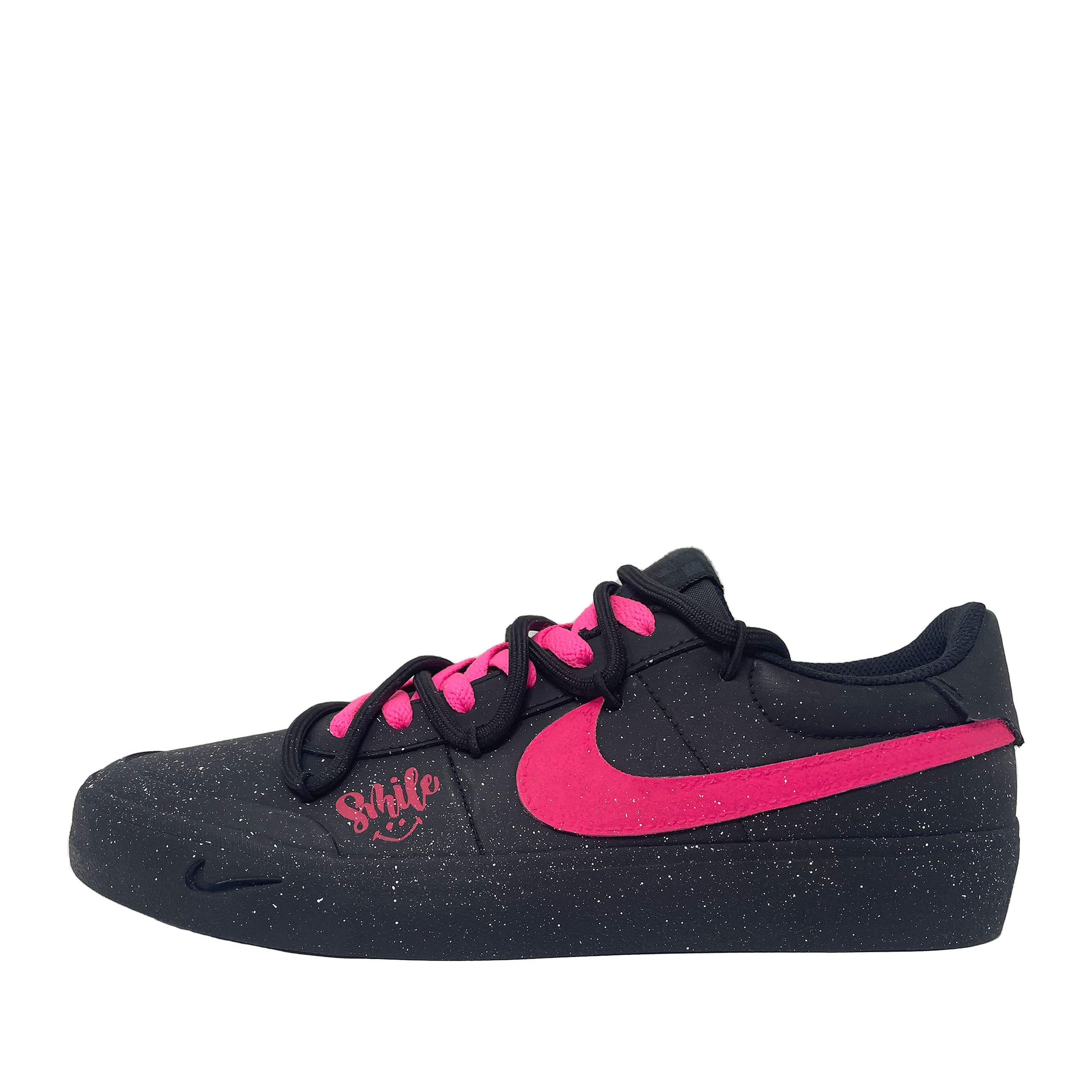 

Nike Кроссовки Court Shot Dazzling Pink Star с антискользящим покрытием, износостойкие, низкие, для скейтбординга, мужские, черные