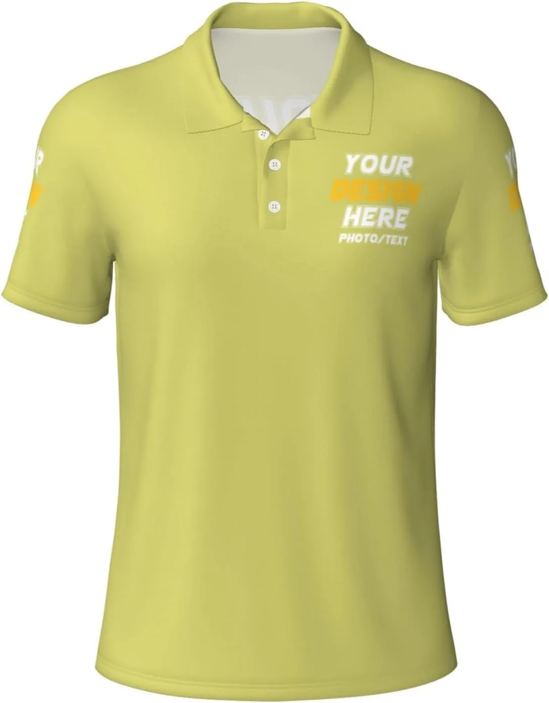 

Кастомная поло с нанесением текста и логотипа