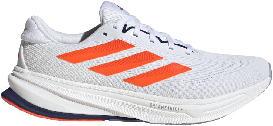 Мужские беговые кроссовки Adidas Supernova Rise 2, белый/синий/оранжевый/темно-синий
